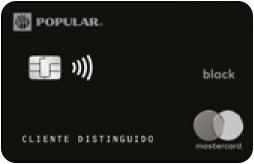 Tarjeta de Crédito Marstercard de Popular color negro con chip