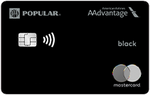 Tarjeta de Crédito Mastercard de American Airlines AAdvantage de Popular color negro con chip