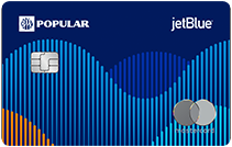 JetBlue Mastercard Credit Card from Popular in blue with chip
