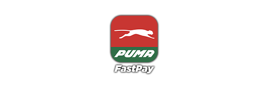 Logo rojo y verde de la gasolinera Puma