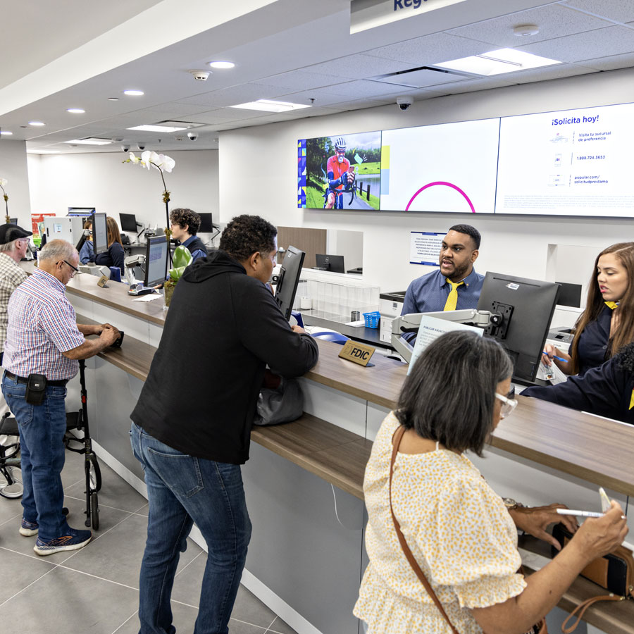 Personas un banco