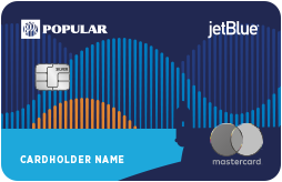 JetBlue Mastercard Credit Card from Popular  with the Garita in blue with chip