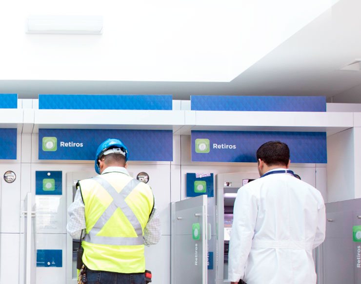 Different professionals using Popular ATMs
