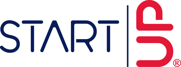 Logotipo del programa StartUp Popular azul